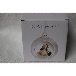 Galway Irish Crystal Sking Snowman Hanging Ornament